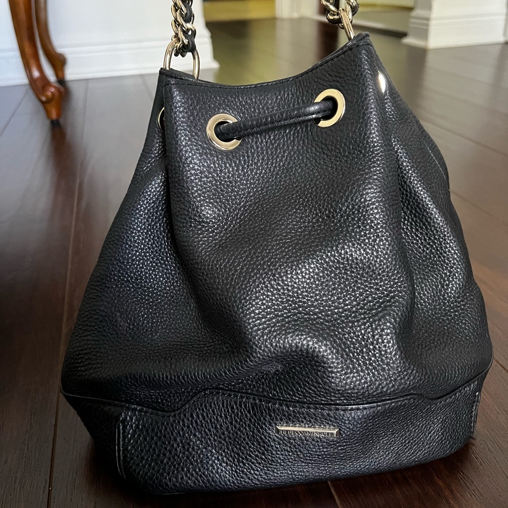 Rebecca minkoff bucket leather bag handbag crossbody mini
